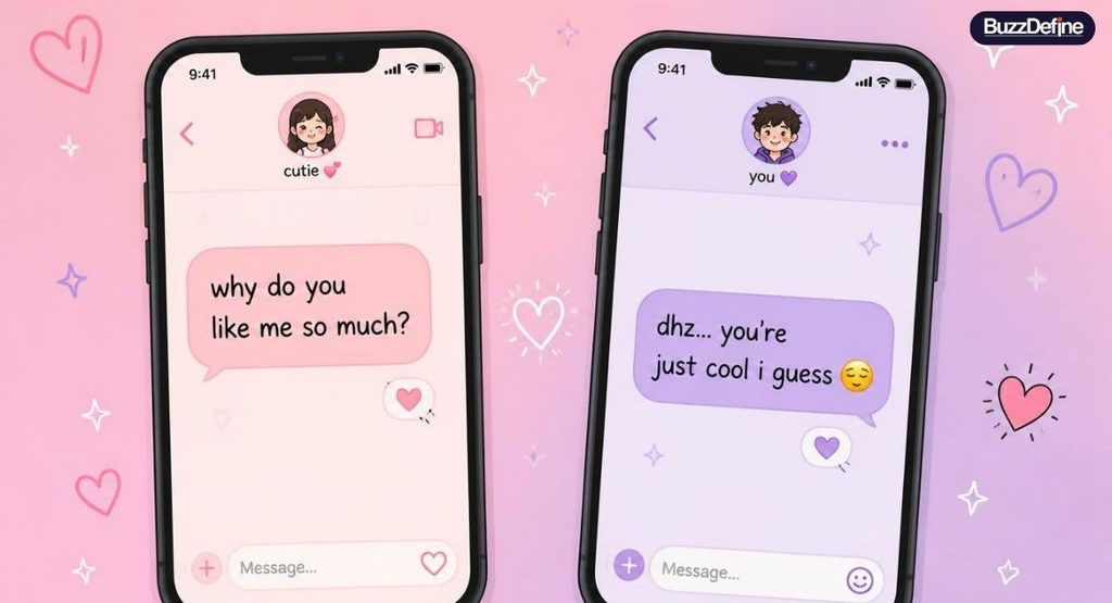 DHZ meaning from a girl in a flirty text conversation