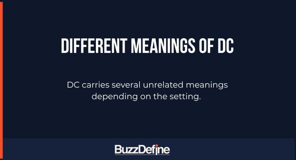 Different Meanings of DC