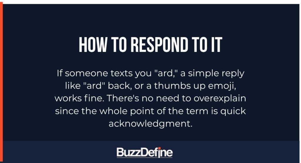How to Respond to It