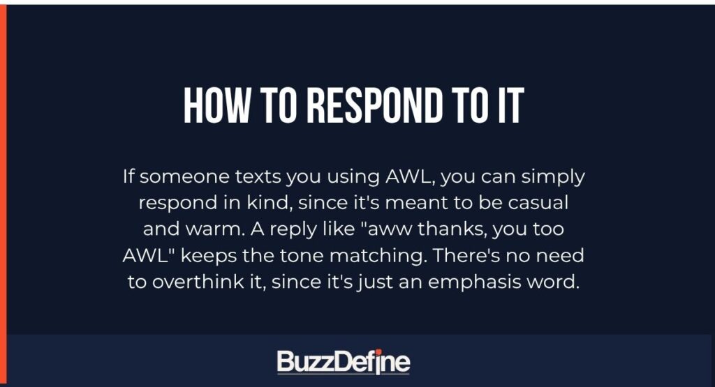 How to Respond to It
