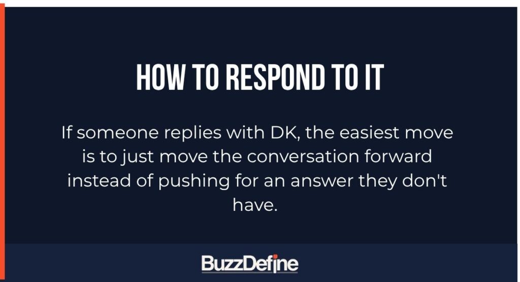 How to Respond to It