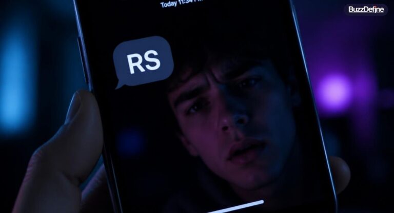 RS mean in text shown on a smartphone message notification
