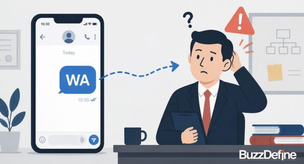 common WA texting mistake sending casual slang to a boss or teacher