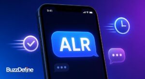 ALR mean in text explained, alright abbreviation in a chat bubble