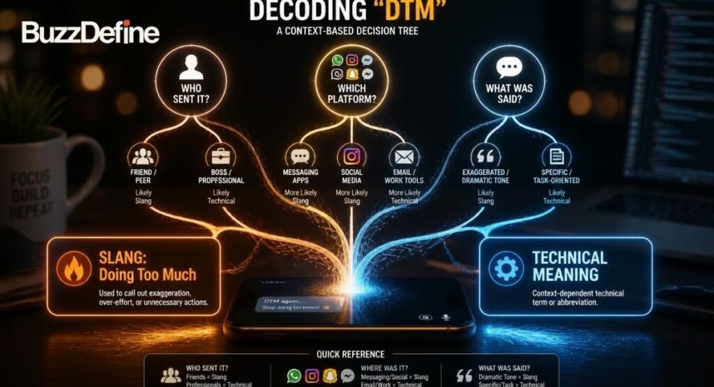 how to tell which dtm meaning is correct decision tree