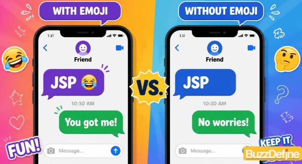 How to reply to JSP text message, example chat replies