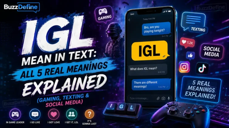 IGL Mean in Text: All 5 Real Meanings Explained (Gaming, Texting & Social Media)