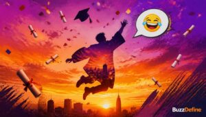 : Funny graduation jokes 2026 featured image with graduate tossing cap in the air