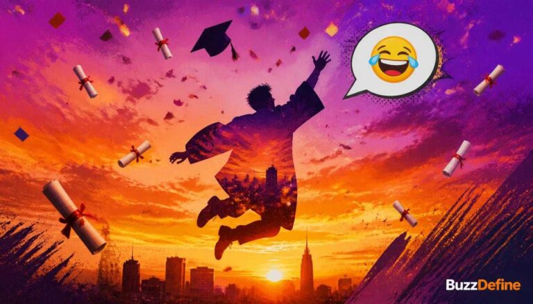 : Funny graduation jokes 2026 featured image with graduate tossing cap in the air