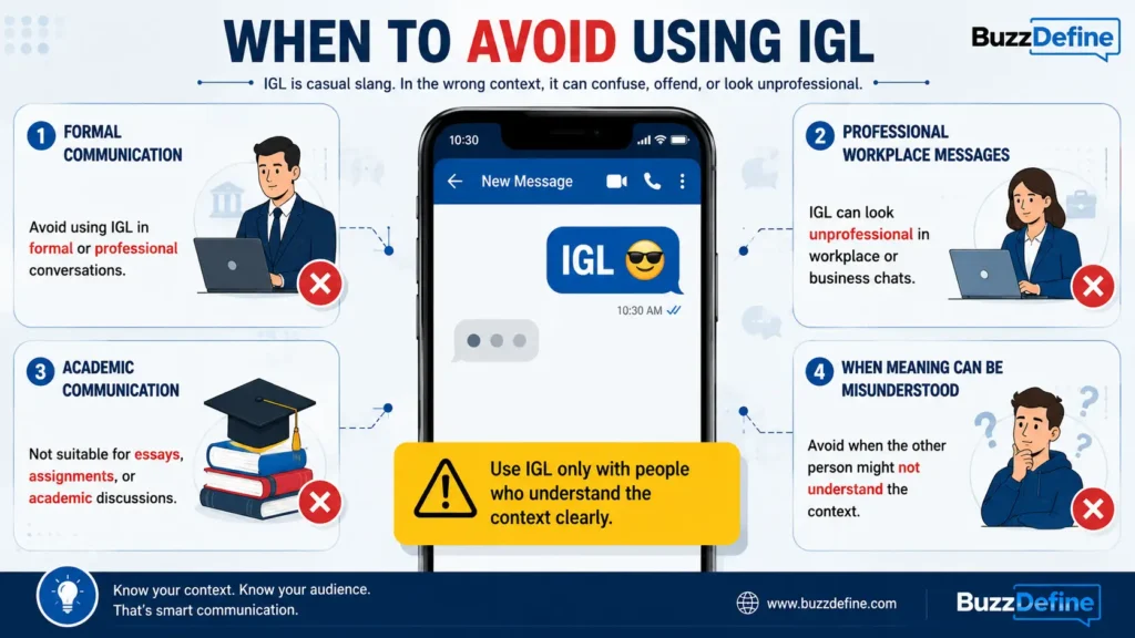IGL Mean in Text When to Avoid Using IGL
