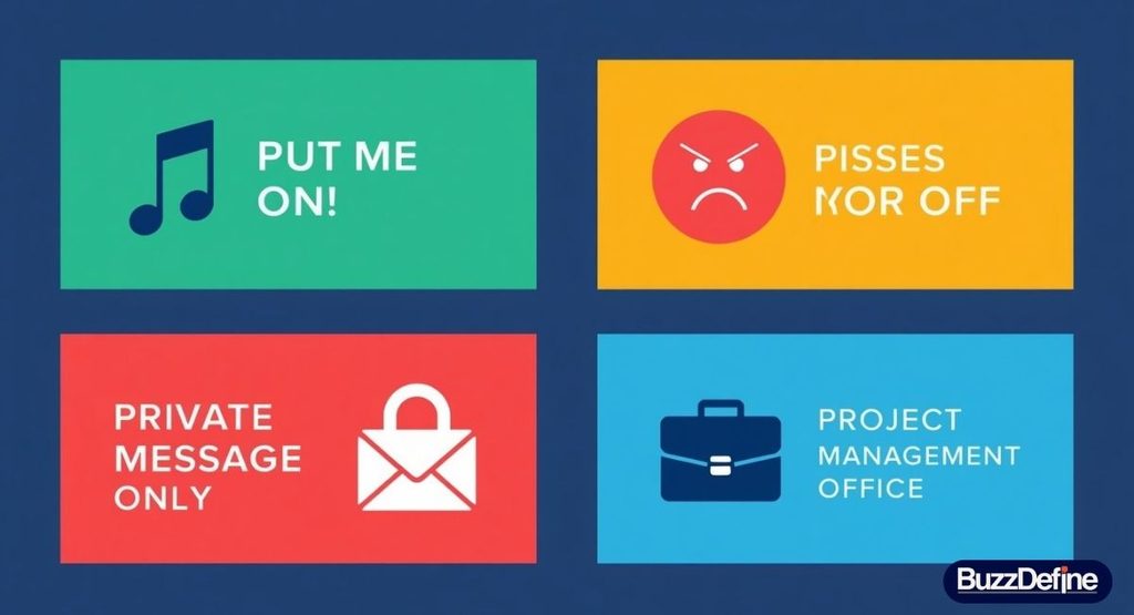 Infographic showing all four meanings of PMO at a glance